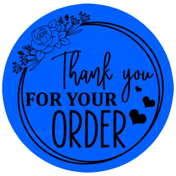 100 thank you for your order sticker 2 in round | Shipping Supplies | NWT - Picture 6 of 13